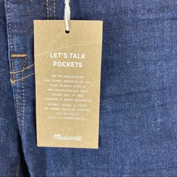 NWT Madewell Dark Wash Curvy High Rise Jeans Sz 24 - Picture 3 of 13